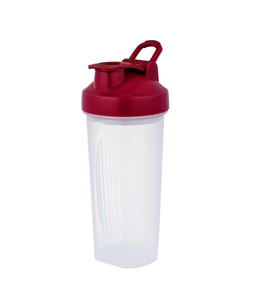 650 ml Fashion Sports Knob Lid Design Verdickter Flaschenboden Anti-Rutsch-Textur Food Grade PP Shaker Bottle